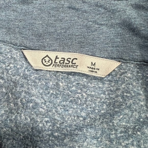 TASC Performance Bamboo Full Zip Track Jacket Medium Mens Blue Active Running - Picture 4 of 8